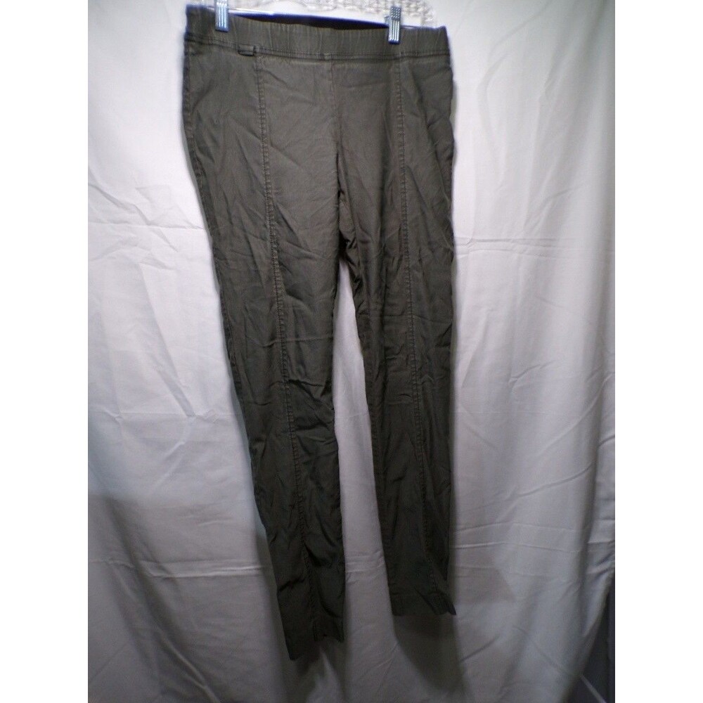 SOHO Women's Skinny Pull On Pants Size M Olive Rayon Nylon Spandex
